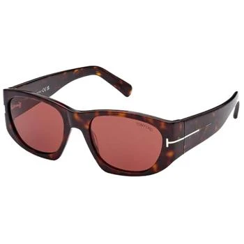 推荐Tom Ford Unisex Sunglasses - Cyrille-02 Bordeaux Lens Dark Havana Frame | FT0987 52S商品