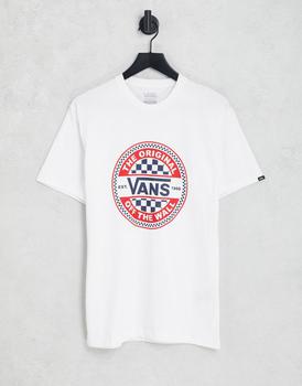 vans棋盘格精选, Vans | Vans circle checkerboard graphic t-shirt in white商品图片 