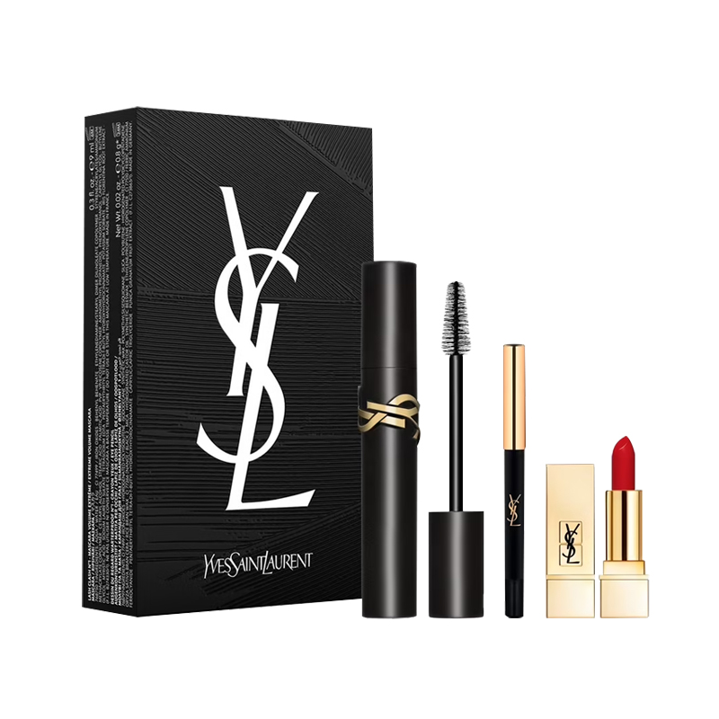 商品Yves Saint Laurent | YSL圣罗兰 睫毛膏彩妆三件套 眼线笔0.8ml+方管口红1.3g+睫毛膏9ml,商家VPF,价格¥265图片