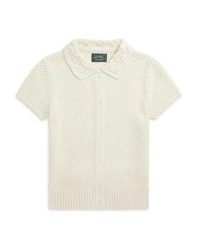 Ralph Lauren | Girls' Mini Cable Knit Cotton Cardigan - Little Kid, Big Kid,商家Bloomingdale's,价格¥587