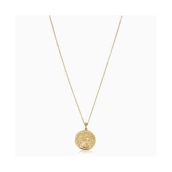 商品Oradina | Greek Medusa Medallion Necklace 16-17" In 14K Yellow Gold,商家Macy's,价格¥1723图片