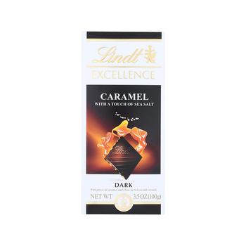 商品LINDT | Excellence Caramel With A Touch Of Sea Salt Dark Chocolate  - Case of 12 - 3.5 OZ,商家Macy's,价格¥371图片