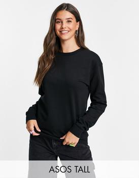ASOS | ASOS DESIGN Tall ultimate sweatshirt in black商品图片,