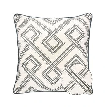 Homey Cozy | Camila Embroidery Square Decorative Throw Pillow,商家Macy's,价格¥300