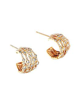 商品Cosmic 18K Yellow Gold & Diamond Hoop Earrings图片