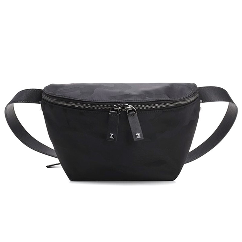 加拿大valentino包, Valentino | VALENTINO 男士黑色迷彩尼龙装饰腰包 RY2B0726-NAI-0NO商品图片 独家减免邮费
