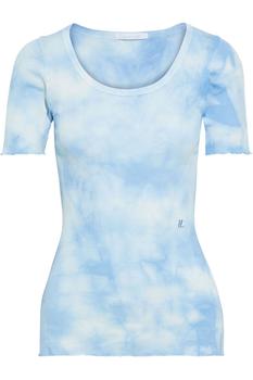 product Ribbed tie-dyed cotton-jersey T-shirt image