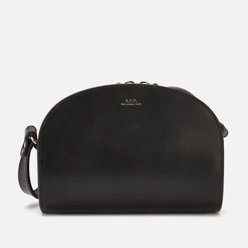 推荐A.P.C. Women's Mini Demi-Lune Cross Body Bag - Black商品