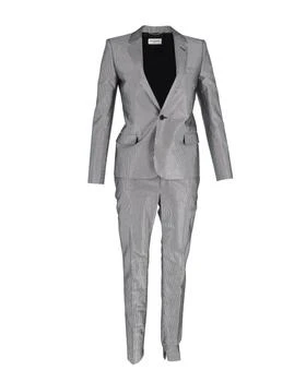 Yves Saint Laurent | Saint Laurent Pinstripe Suit Set in Silver Polyester,商家Premium Outlets,价格¥5118