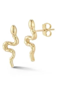 Ember Fine Jewelry | 14K Gold Snake Stud Earrings,商家Nordstrom Rack,价格¥1182