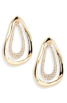 Nordstrom | Pavé Crystal Ribbon Drop Earrings,商家Nordstrom Rack,价格¥84