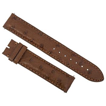 商品Hadley Roma | Hadley Roma 18 MM Matte Brown Ostrich Leather Strap,商家Jomashop,价格¥287图片