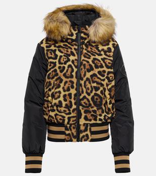 推荐Kitty faux fur-trimmed puffer jacket商品