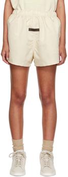Essentials | Off-White Nylon Shorts商品图片,6.1折, 独家减免邮费