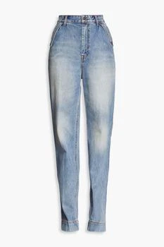 推荐Faded high-rise flared jeans商品