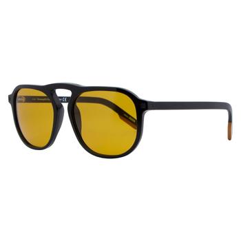 商品Zegna | Ermenegildo Zegna Rectangular Sunglasses EZ0115 01E Shiny Black 55mm 0115,商家Premium Outlets,价格¥1006图片
