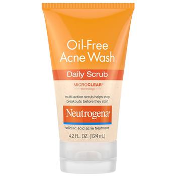 Neutrogena | Oil-Free Acne Face Scrub With 2% Salicylic Acid商品图片,满三免一, 满免