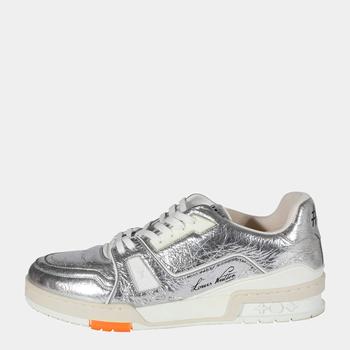 lv男鞋, [二手商品] Louis Vuitton | Louis Vuitton Metallic LV Trainer Sneakers (8 UK/EU 42)商品图片 9.5折