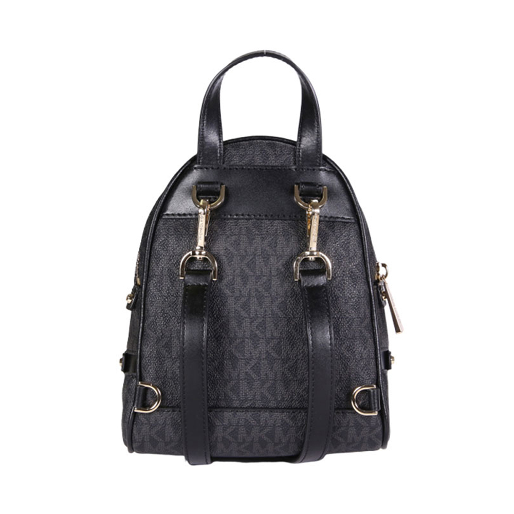 mk双肩包图片, Michael Kors | MICHAEL KORS 女士黑色拼粉白色字母双肩包 30T9LEZB1B-BLKNEONPINK商品图片 独家减免邮费