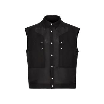 Rick Owens是什么牌子, Rick Owens | Rick Owens Jumbo Sleeveless Shirt Jacket商品图片 5.7折