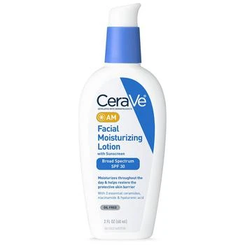 CeraVe | AM Face Moisturizer SPF 30 Oil-Free Cream with Sunscreen 第2件5折, 满免