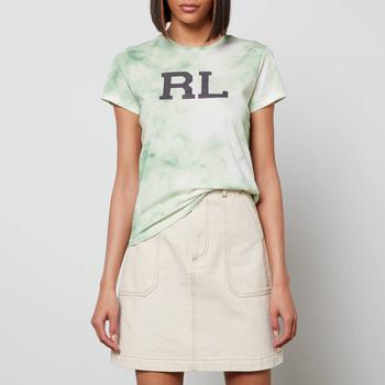 Ralph Lauren | Polo Ralph Lauren Women's Rl Tie Dye Short Sleeve T-Shirt - Outback Green/Nevis商品图片,5折