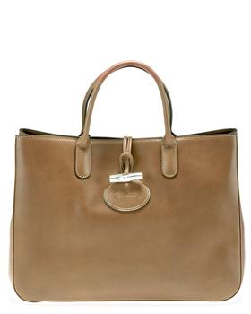longchamp roseau, Longchamp | Longchamp "Roseau Heritage" Leather Satchel商品图片 6.6折