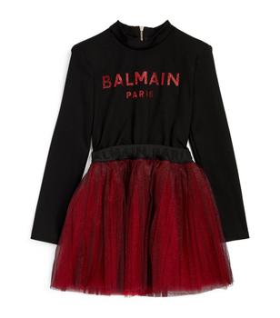 Balmain是什么牌子, Balmain | Logo Tutu Dress (6-14 Years)商品图片 