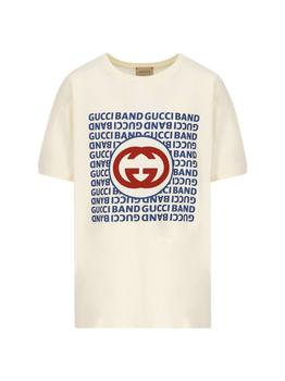 推荐Gucci Kids Logo Printed Crewneck T-Shirt商品