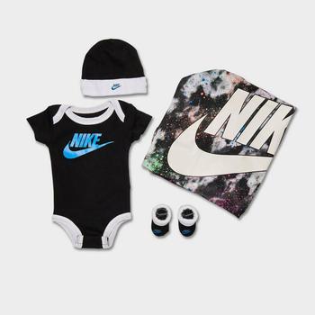 NIKE | Infant Nike Tie-Dye Futura Bodysuit, Hat, Booties and Blanket Box Set (4-Piece)商品图片,