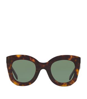 推荐Tortoiseshell Rectangular Sunglasses商品