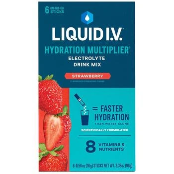 Liquid I.V. | Electrolyte Drink Mix Strawberry, 6ct,商家Walgreens,价格¥88
