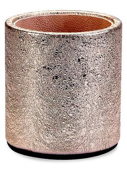 商品Graphic Image | The Hayden Desk Metallic Leather Round Pencil Cup,商家Saks Fifth Avenue,价格¥487图片