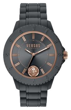 范思哲手表, Versace | Men's Tokyo 3-Hand Quartz Silicone Strap Watch, 42mm商品图片 5.3折