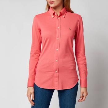 推荐Polo Ralph Lauren Women's Heidi Knit Oxford Shirt - Amalfi Red商品