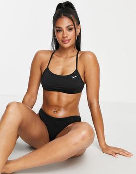 NIKE | Nike Swimming racerback bikini set in black商品图片,