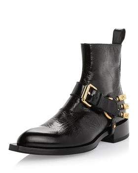 Moschino | Women's Logo Harness Ankle Boots 