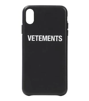Vetements | iPhone XS Max logo保护套,商家MyTheresa CN,价格¥1040