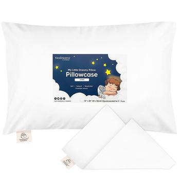 商品Toddler Pillowcase for 14X20 Pillow, Organic Toddler Pillow Case, Travel Pillow Case Cover图片