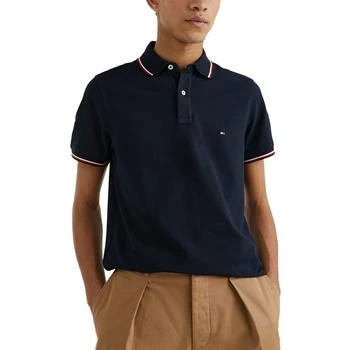 Tommy Hilfiger | Men's Tipped Slim Fit Short Sleeve Polo Shirt,商家Macy's,价格¥411