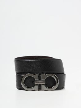菲拉格慕皮带腰带, Salvatore Ferragamo | Salvatore Ferragamo Gancini hammered leather belt商品图片 满$250享9.7折, 满折