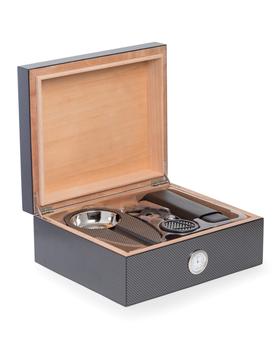 雪茄, Bey-Berk | Carbon Fiber Cigar Humidor & Accessories Set商品图片 