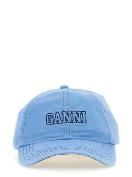 Ganni | GANNI BASEBALL HAT WITH LOGO 6.6折