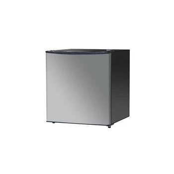 SPT 1.72 Cubic feet Compact Refrigerator, Stainless Steel/Black