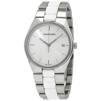 Calvin Klein | Contra Quartz Silver Dial Ladies Watch K9E211K6 1.7折, 满$200减$10, 独家减免邮费, 满减