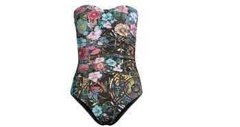 Johnny Was | Johnny Was Women Ruched Sweetheart One Piece Swimsuit,商家Premium Outlets,价格¥1697