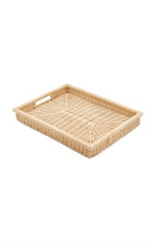 商品MoDA | Moda Domus - Raffia Rectangular Tray - Neutral - Moda Operandi,商家Moda Operandi,价格¥5896图片