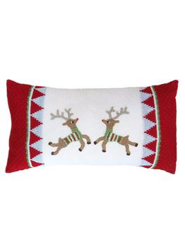 推荐Reindeer Duo Lumbar Pillow商品