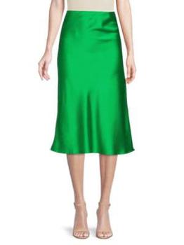 商品Renee C. | Satin Midi Skirt,商家Saks OFF 5TH,价格¥217图片
