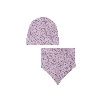 商品Deux par Deux | Baby Girl Organic Cotton Printed Hat & Bib Set Lilac Little Flowers - Infant,商家Macy's,价格¥187图片